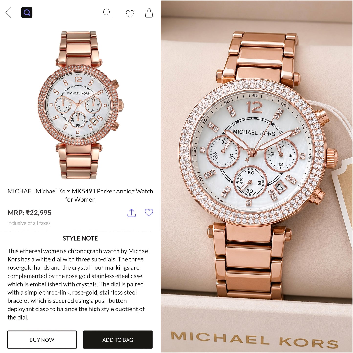 Michael Kors Women's Parker Collection Original Model Series Now Available