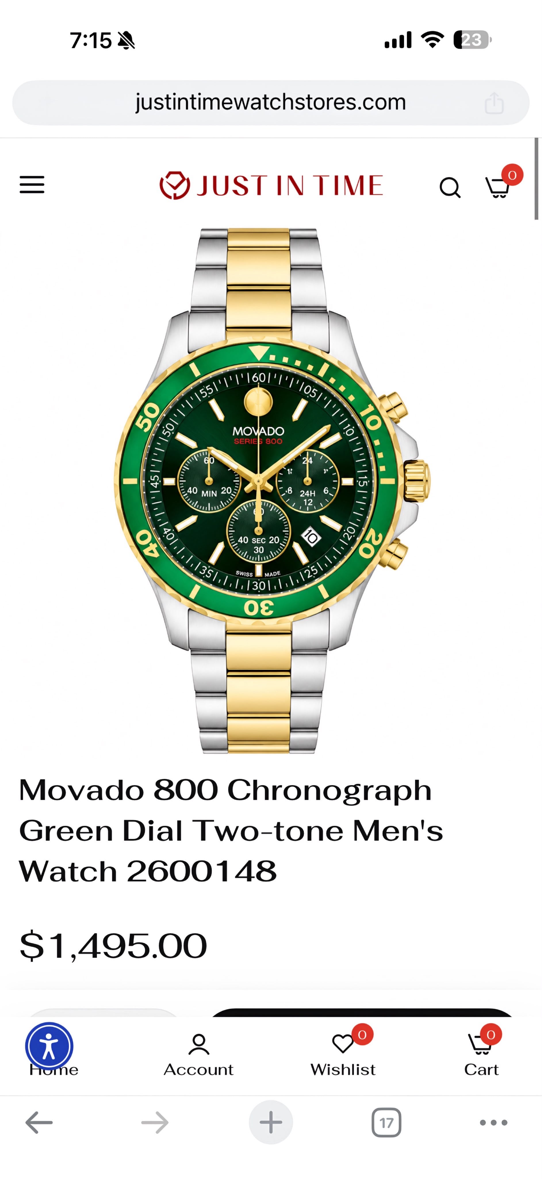 Movado Series 800