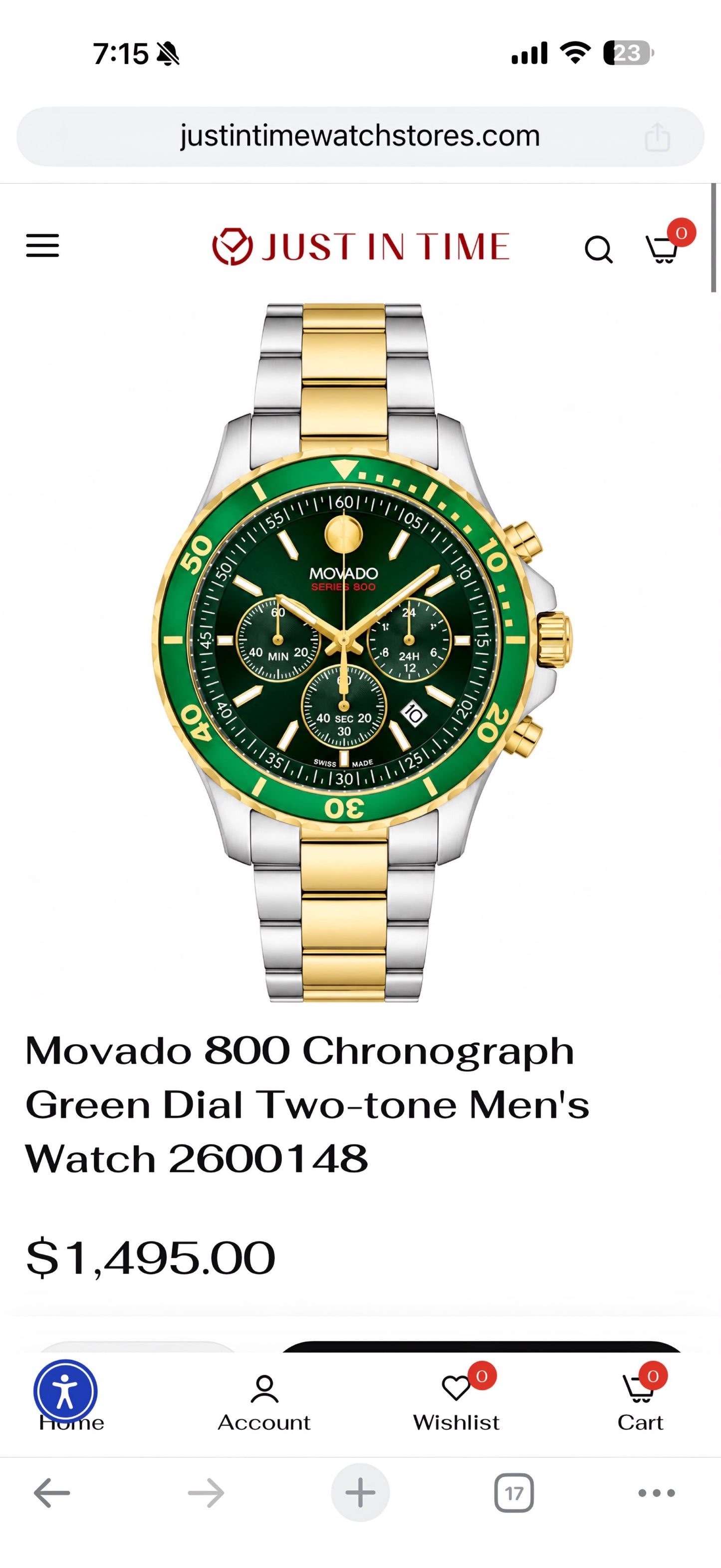 Movado Series 800
