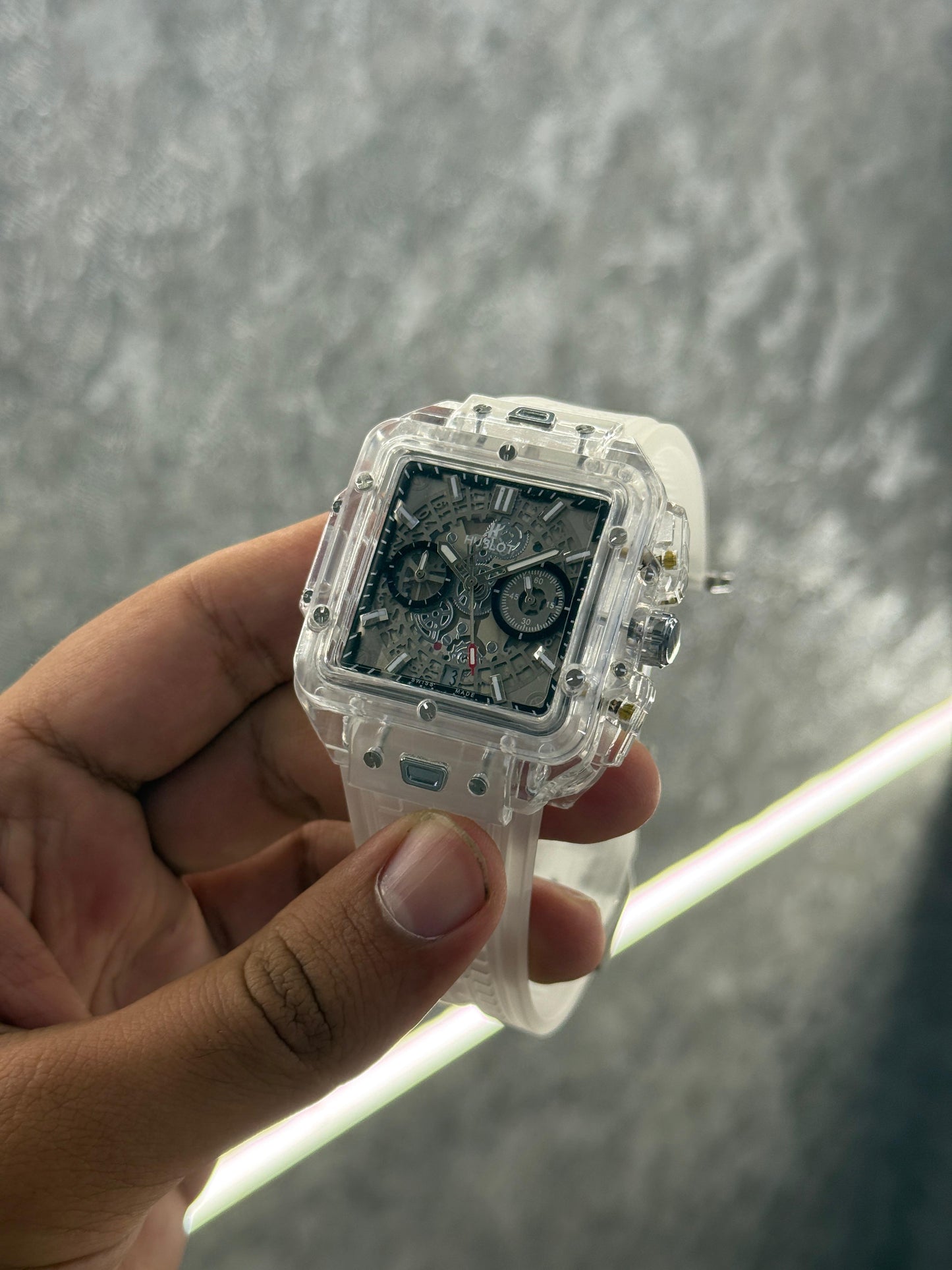 Hublot Bigbang Unico Square Transparent All Working